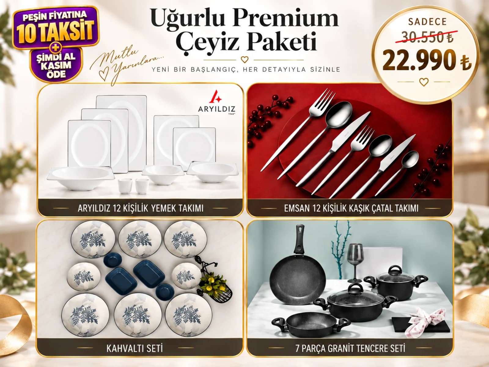 Uğurlu Premium Çeyiz Paketi
