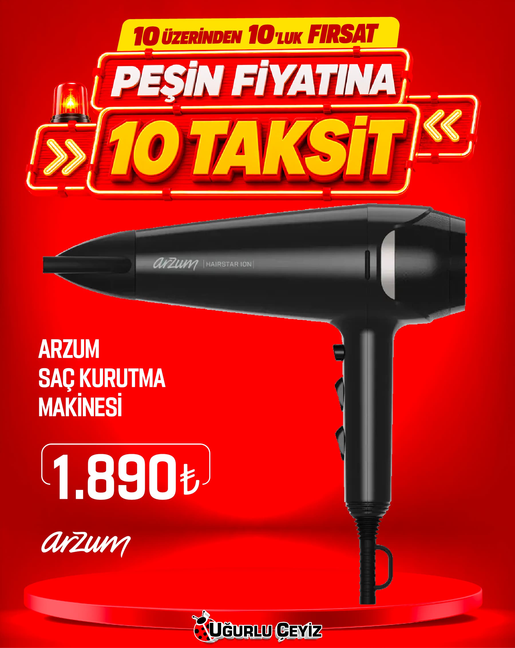 Arzum Saç Kurutma Makinesi Hairstar Ion Gri Ar 5138 17