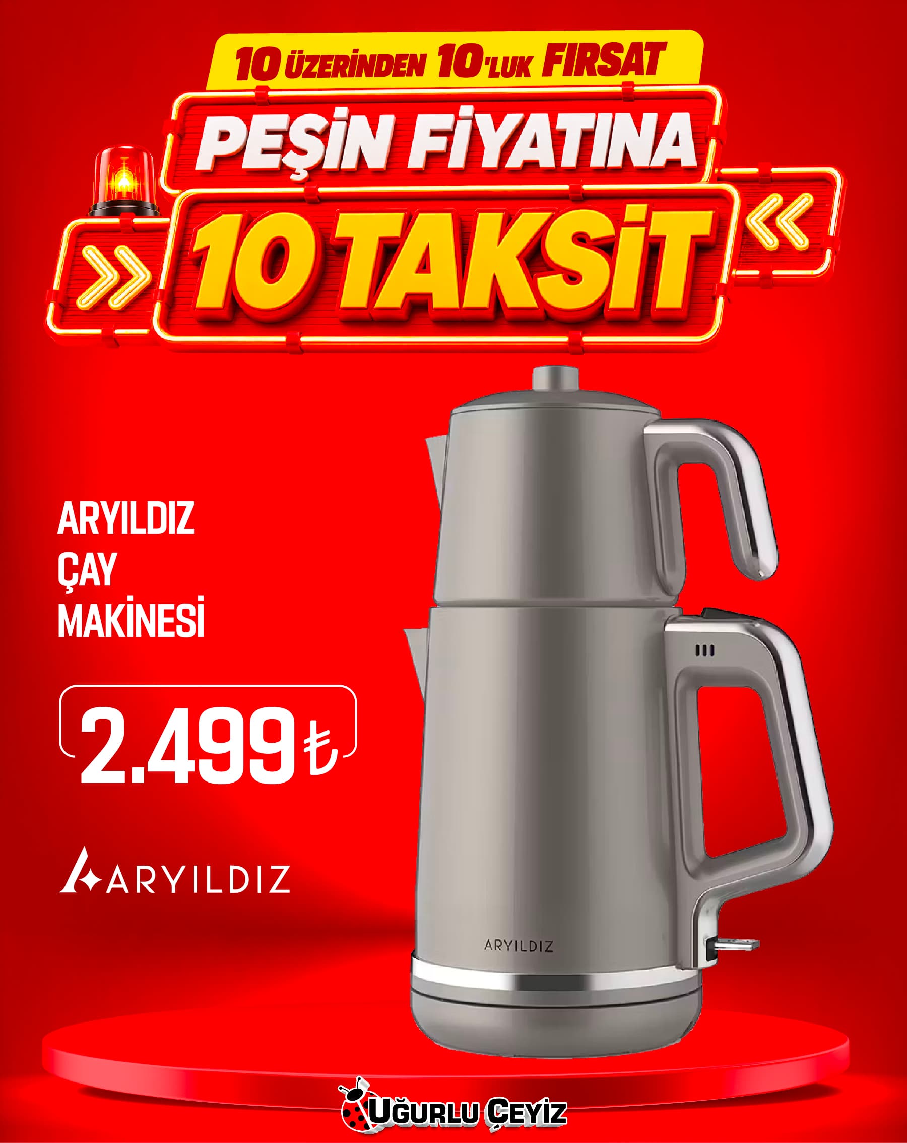 Aryıldız Çay Makinesi Tea Style Krem 153 Ar 263013