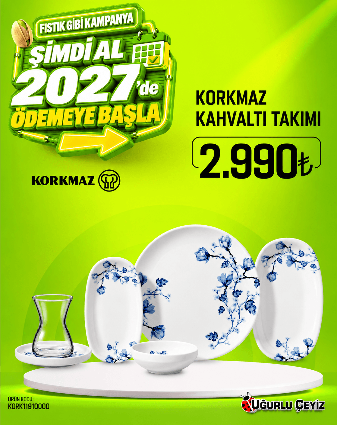 Korkmaz Kahvaltı Takımı 24 Parça Vına Coll A 8931 1