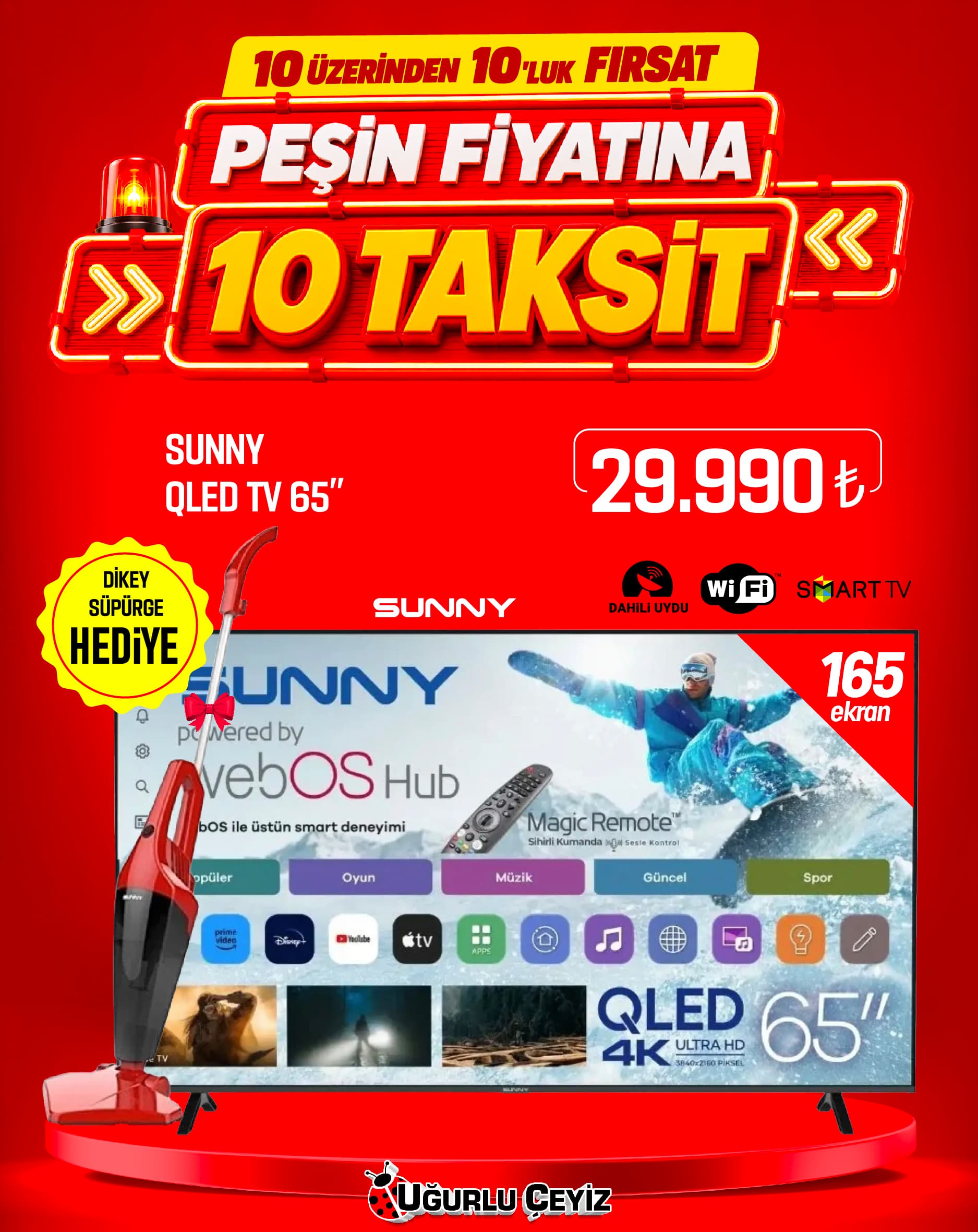 Sunny LED TV Sn 65 Qumln W02M TRSNQLD065471000 QLED