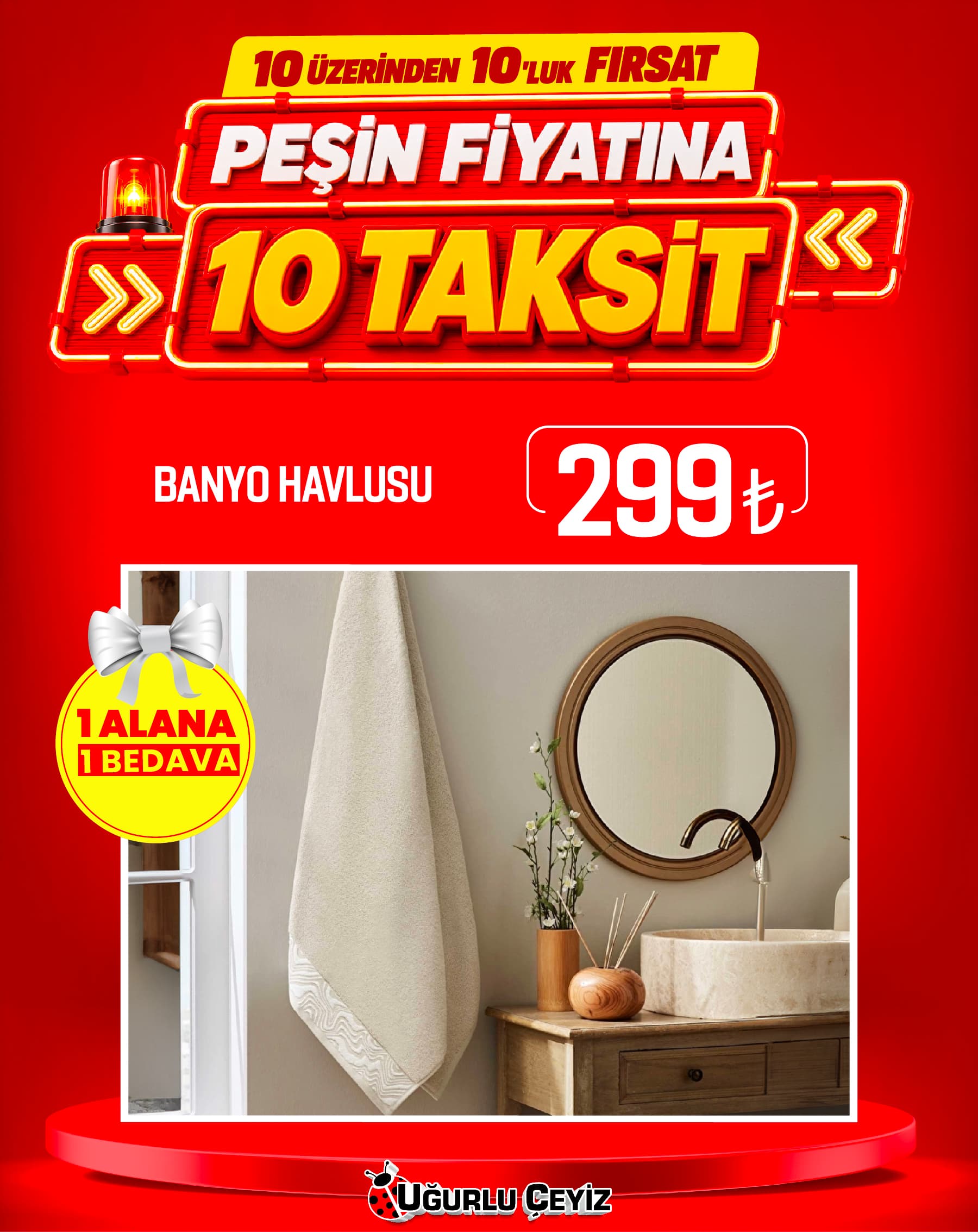 Ozay Banyo Havlusu 70*140 Asorti