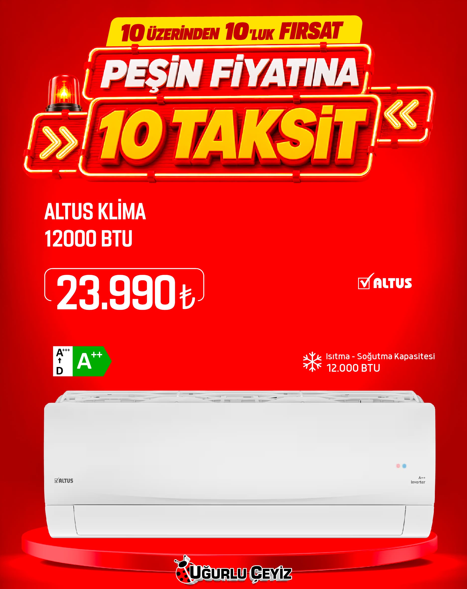 Altus 12000 BTU Klima