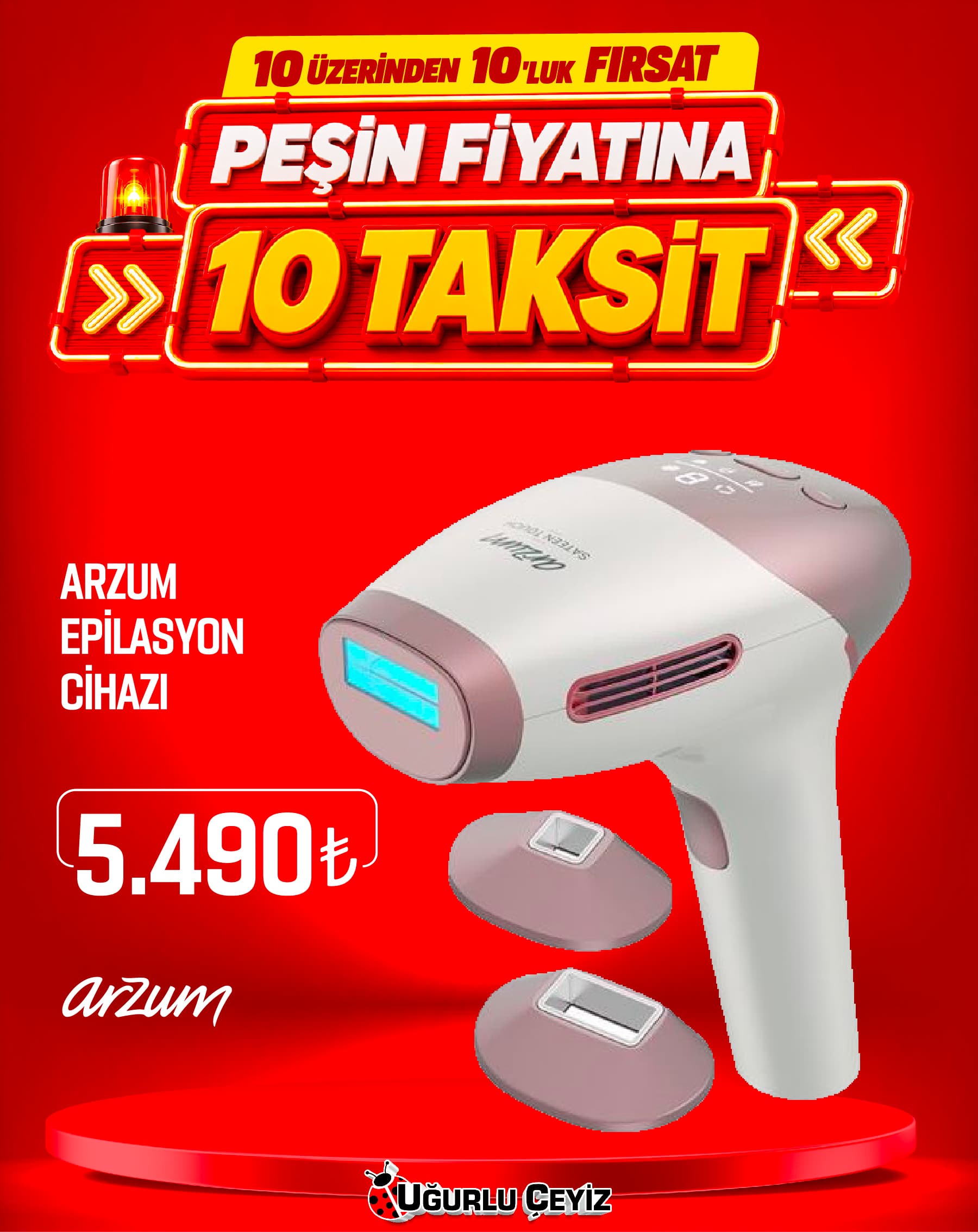 Arzum Epilasyon Cihazi Sateen Touch PRO Sarjli Ipl Ar 5178 02 Beyaz