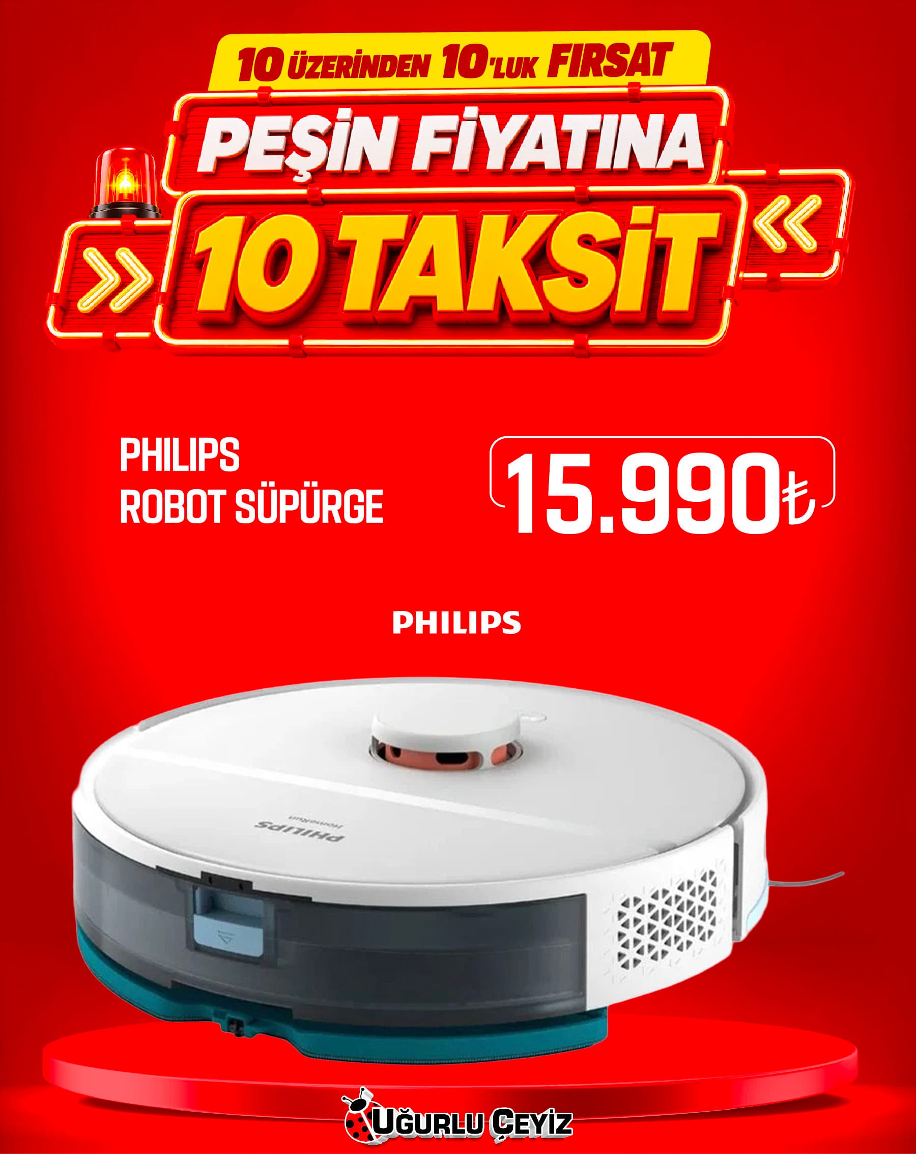 Philips Robot Süpürge XU 2000 27 Beyaz