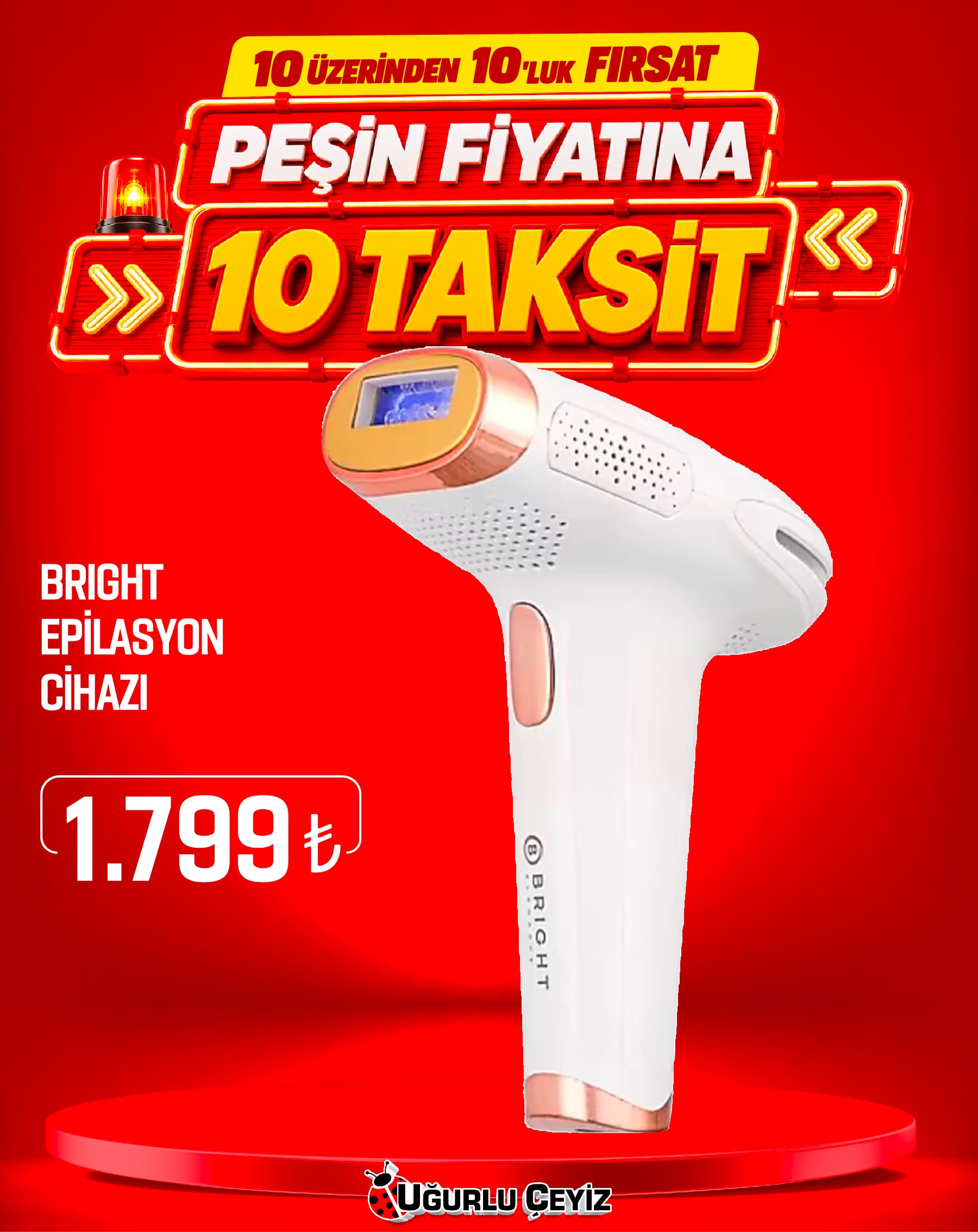 Bright Epilasyon Cihazi Elegance Be 9010