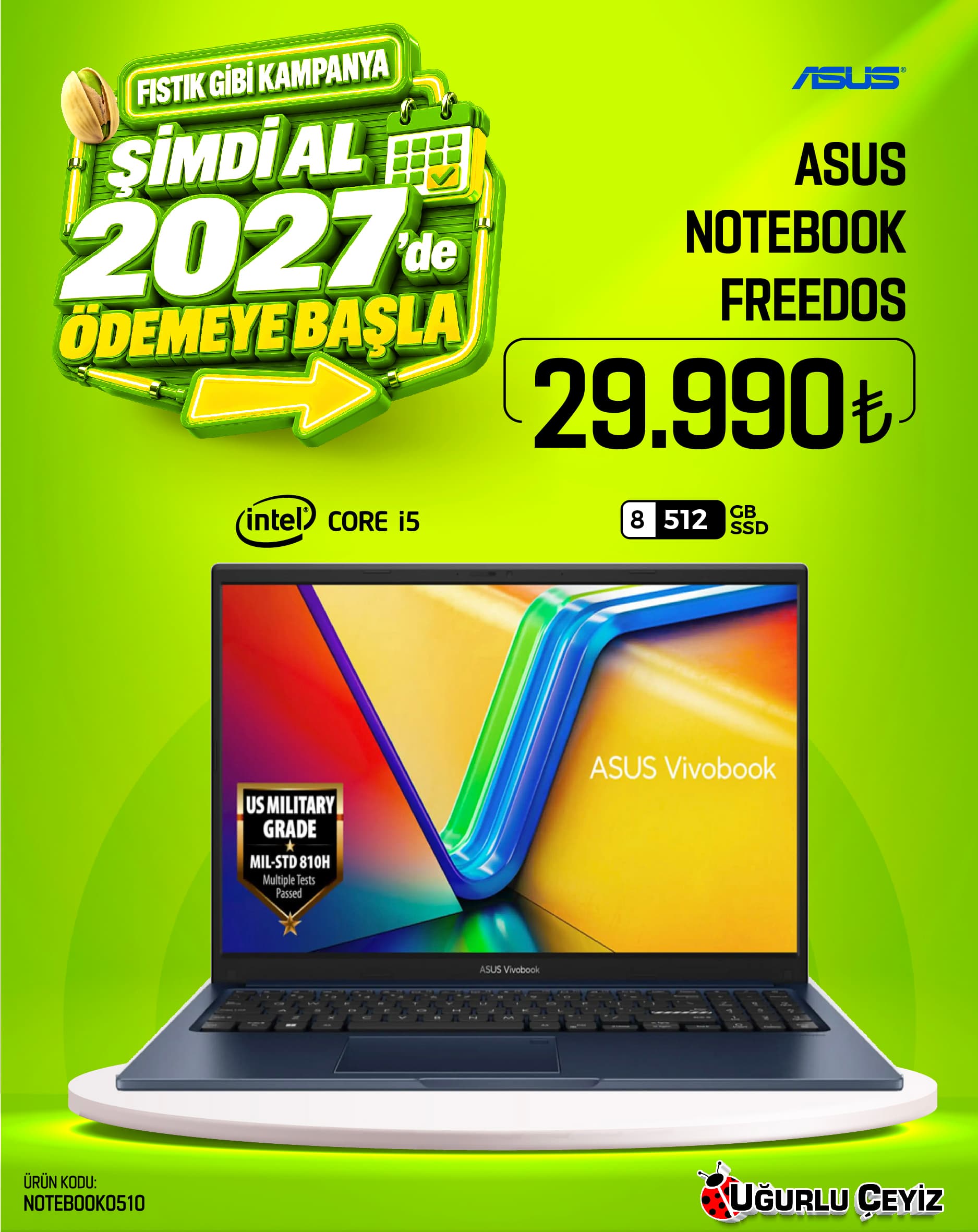 Asus Notebook X1504VA I5 8/512 SSD Freedos