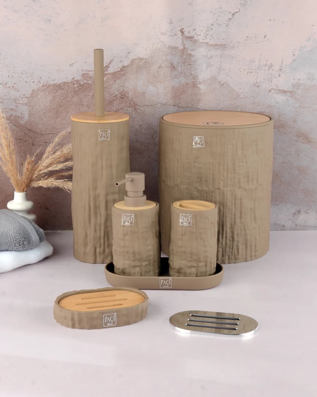 Sener Banyo Seti 5 Li Ester Kahverengi Mtf 900525