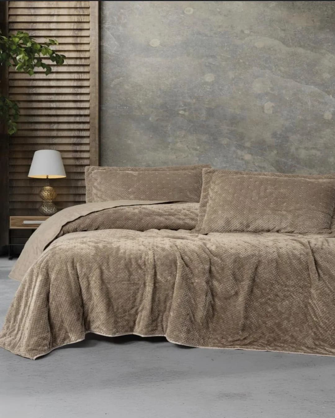 Cotton Box Yatak Örtüsü Tek Kişilik Softnest Morbida Bej