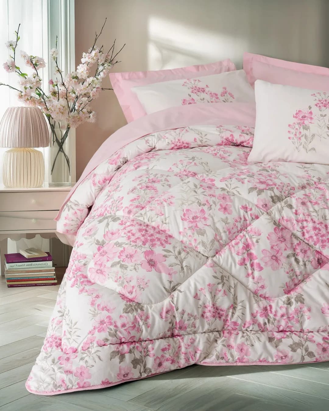 Cotton Box BOX Uyku Seti Çift Kişilik Modelıne RNF Floren Pembe