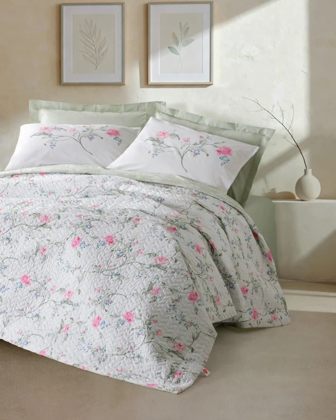 Cotton Box BOX Uyku Seti Çift Kişilik Modelıne RNF Olına Yeşil