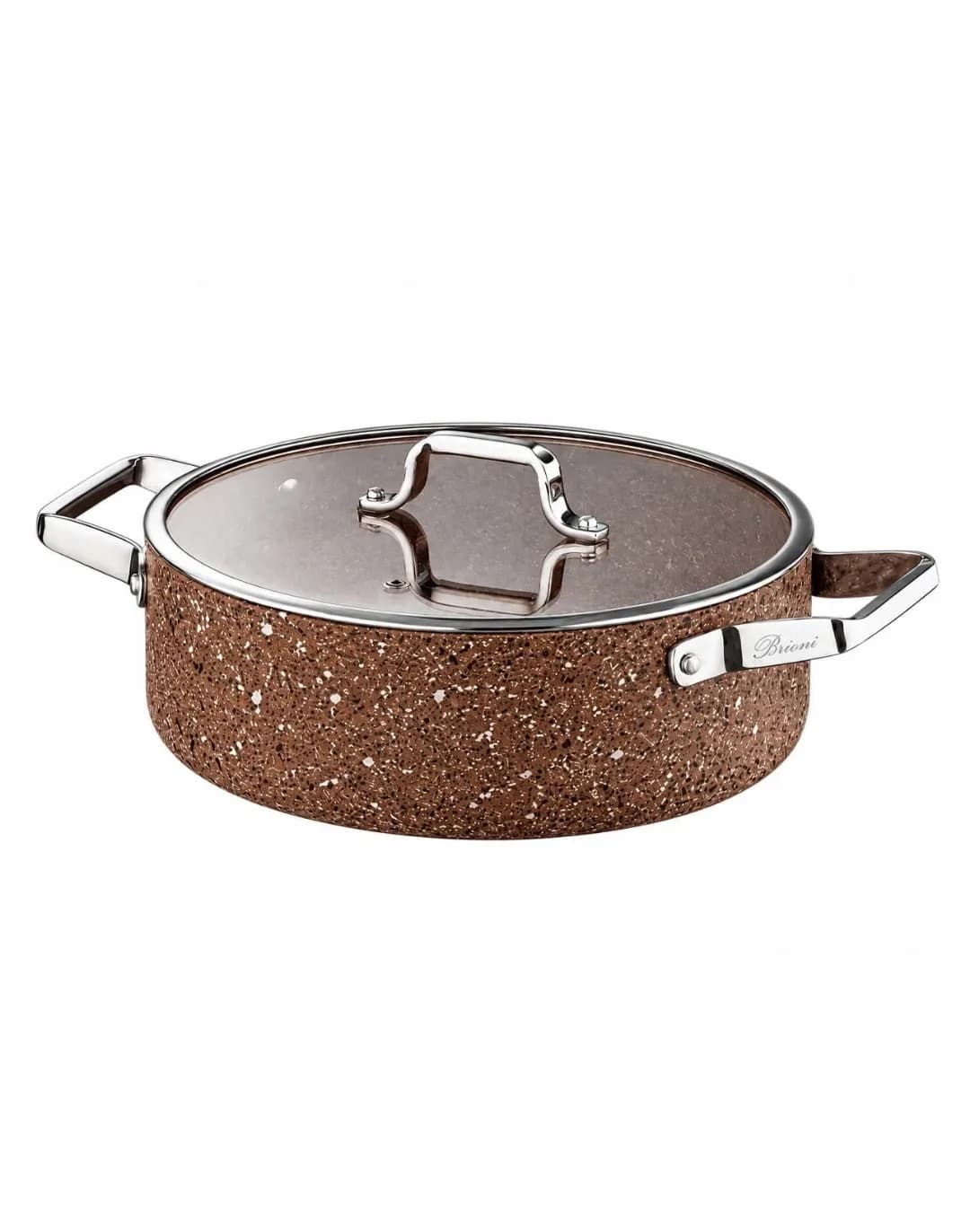 Brioni Tencere 32 cm Basık Stone AGE Terra SHT 127