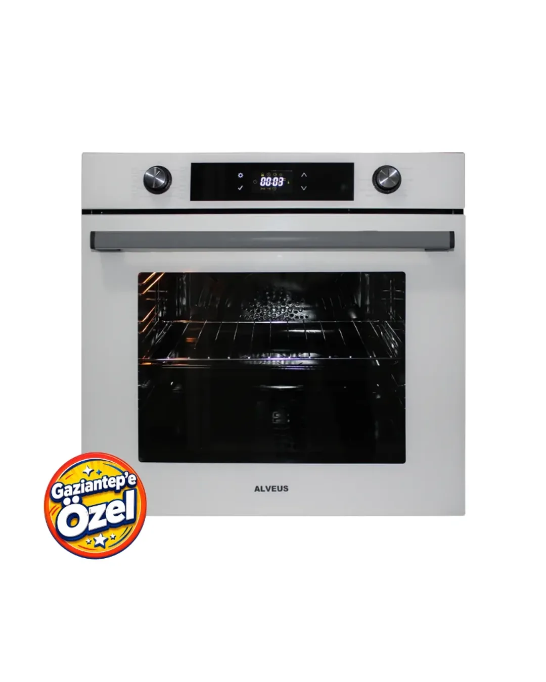 Alveus Fırın Ankastre Digital Beyaz Mfa 627 Glas Wh