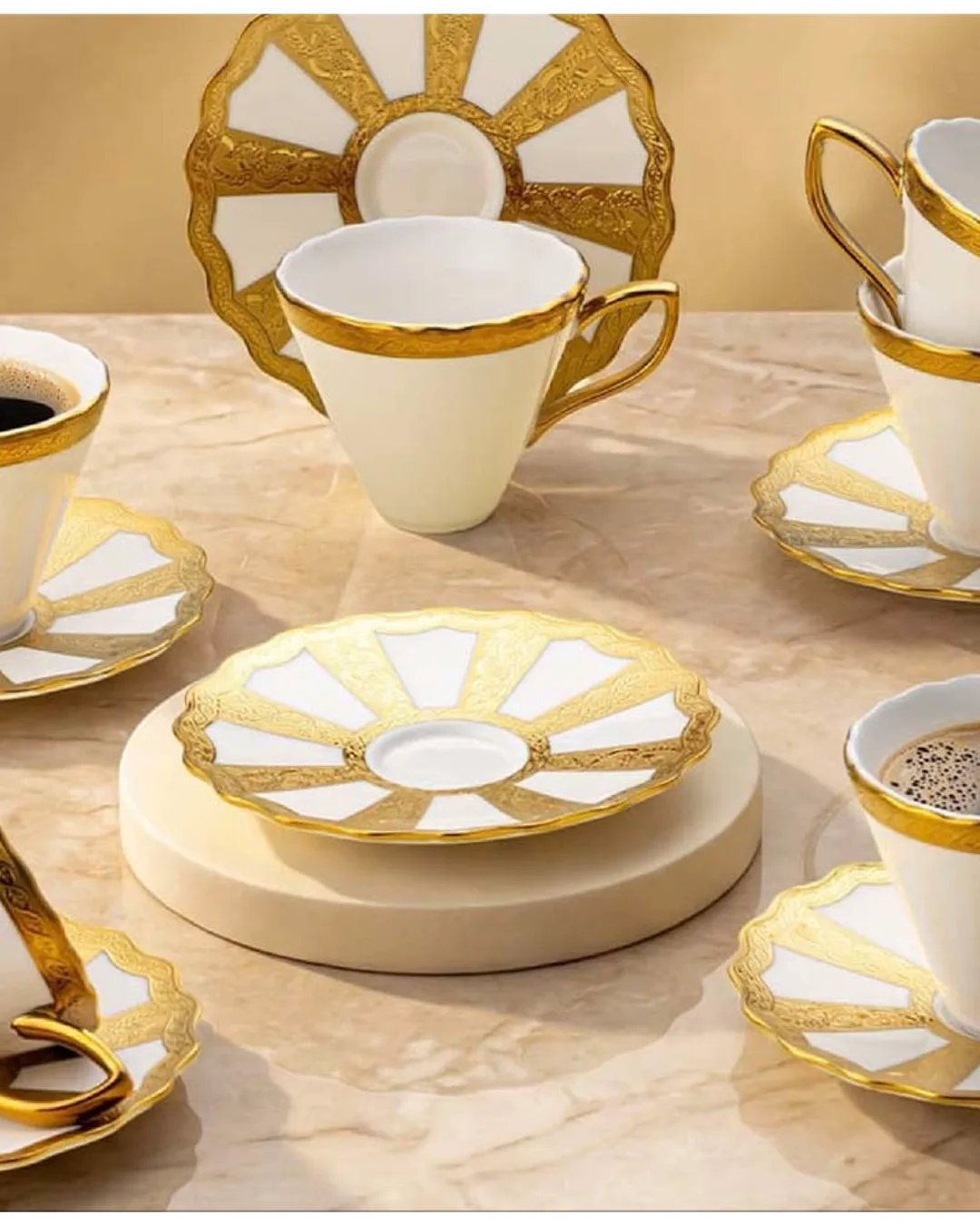 Emsan Kahve Fincan 6 Kişilik Royal Gold