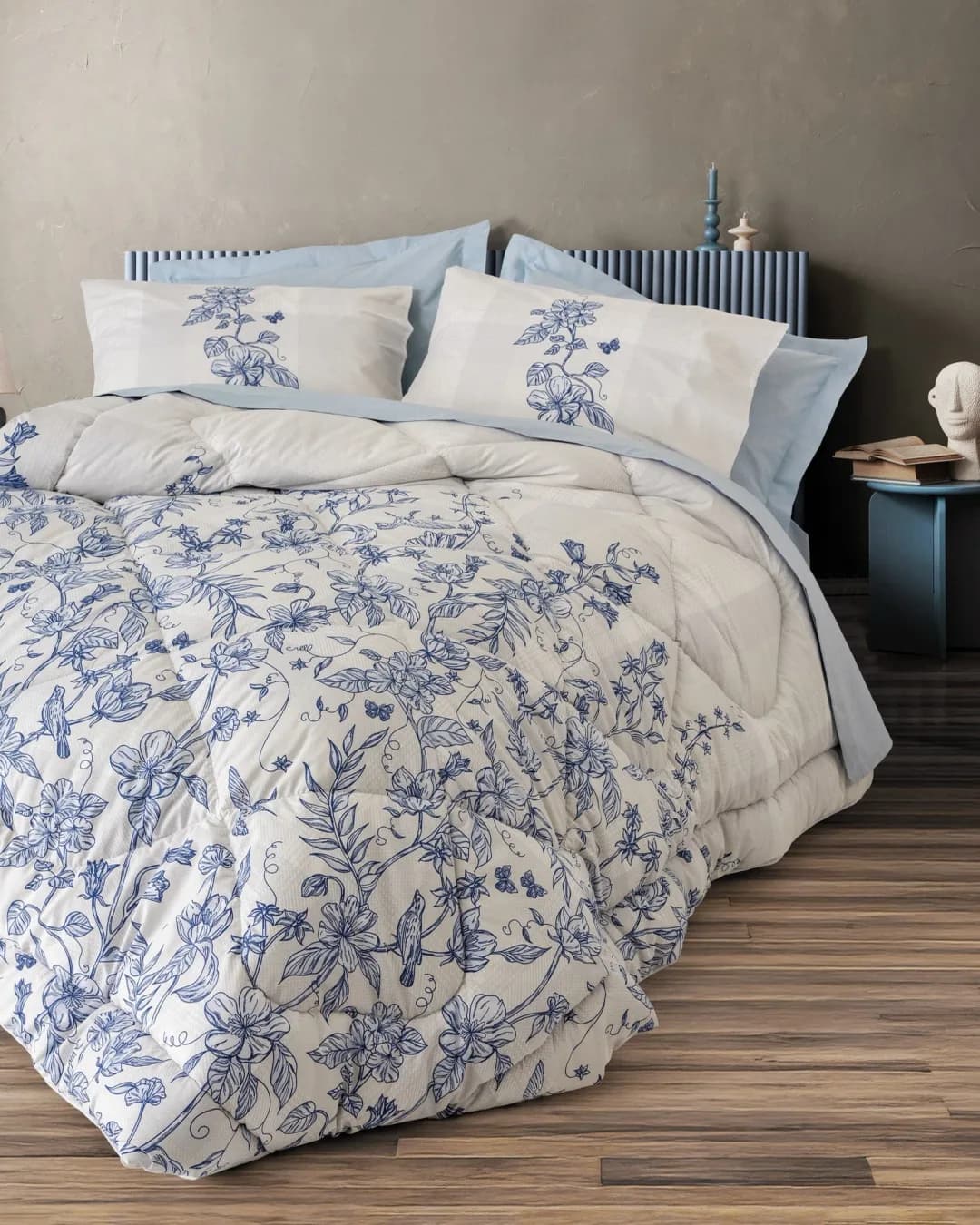 Cotton Box BOX Uyku Seti Çift Kişilik Modelıne RNF Lınora Mavı