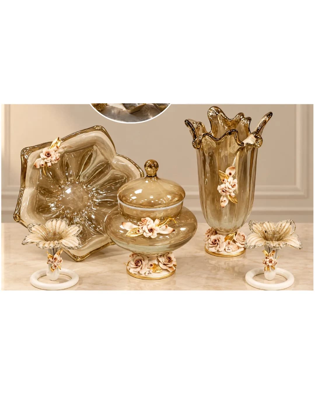 Aykut Salon Set 5'li Murano Mürdüm