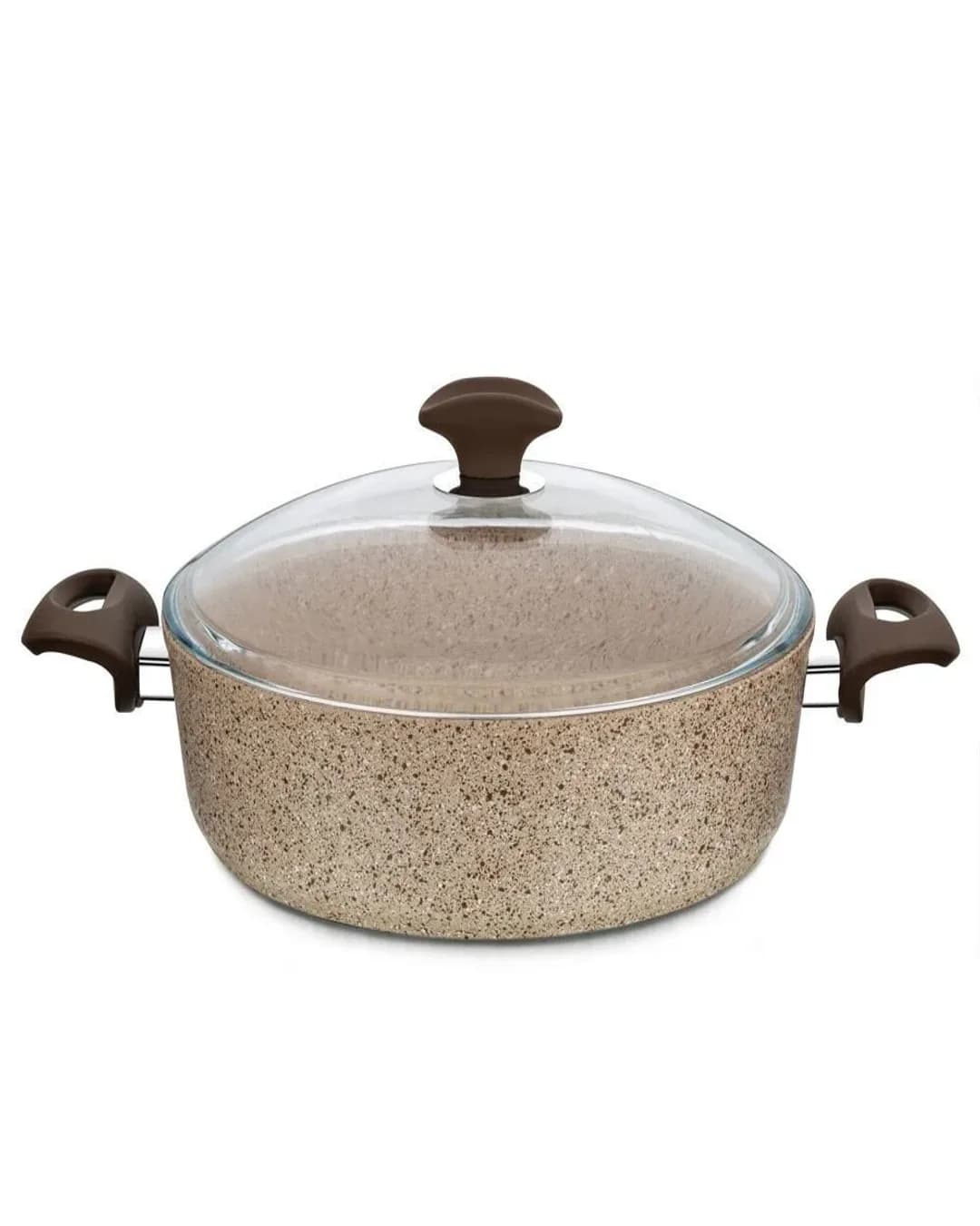 Falez 28*7 Tencere Karnıyarık Creamy Granitec - 1. görsel
