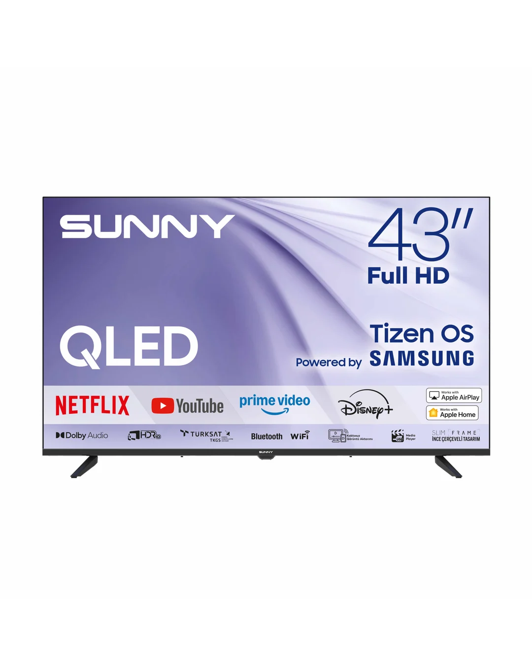 Sunny 43 İnç 109 Ekran QLED LED TV SN43QFMLN-W02S Televizyon