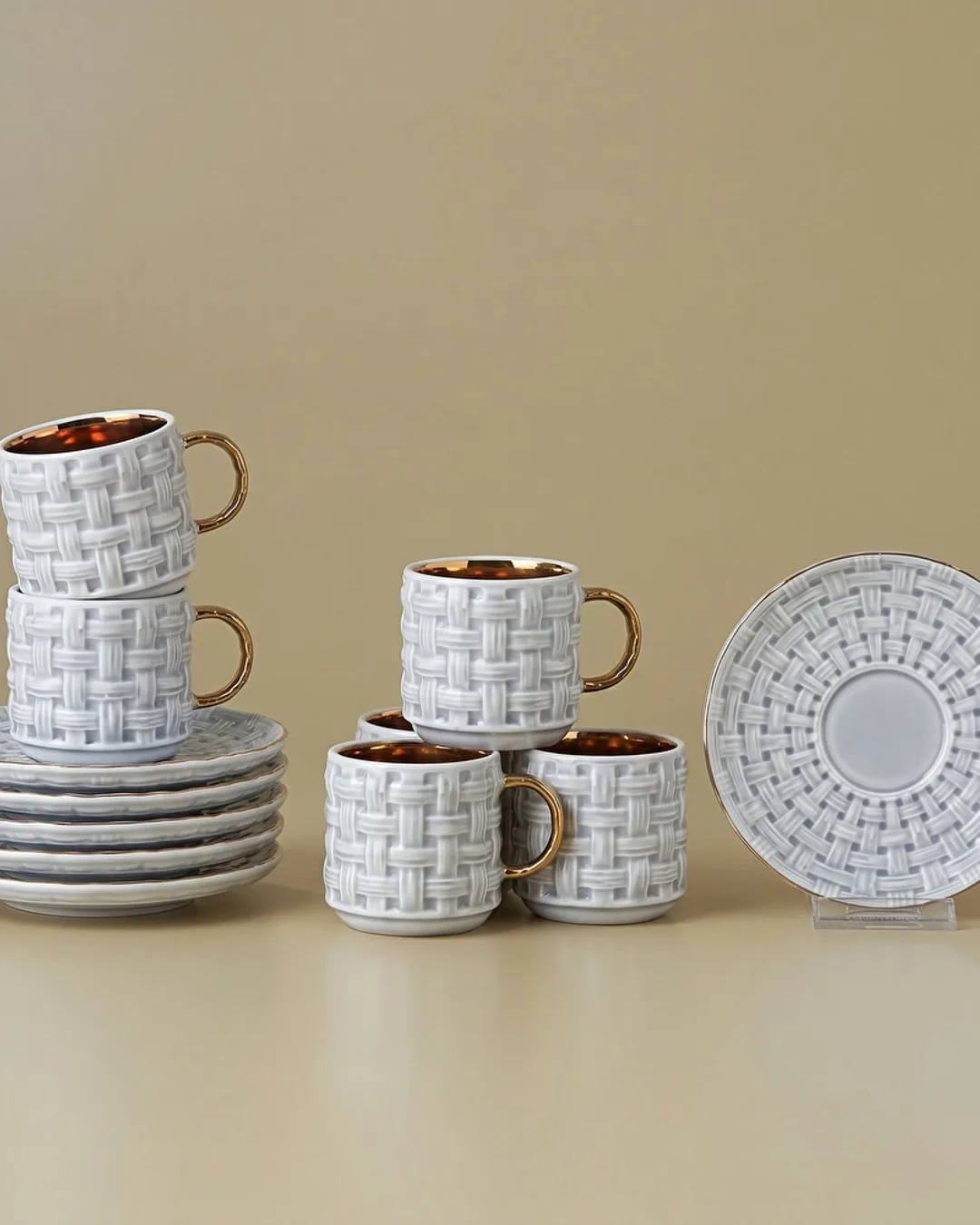 Karaca Kahve Fincan Takimi 6 Kişilik Braid Mavi - 1. görsel