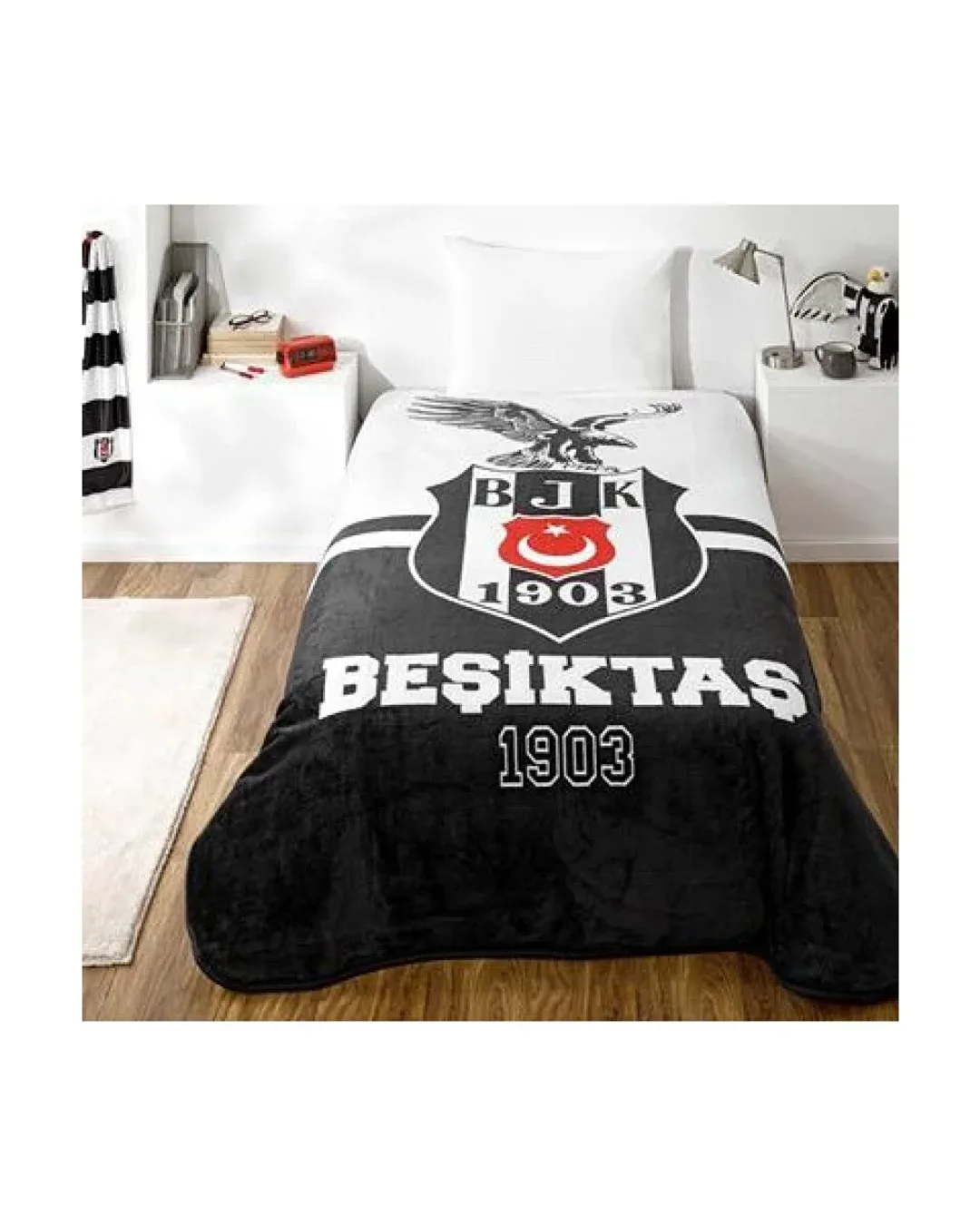 Taç Lisanslı Beşiktaş Kara Kartal Battaniye