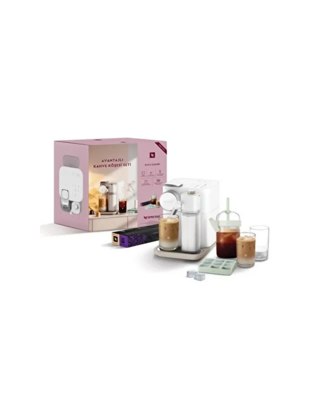 Nespresso Gran Lattissima F 541 Trade Value Pack V4 White (bardakli)