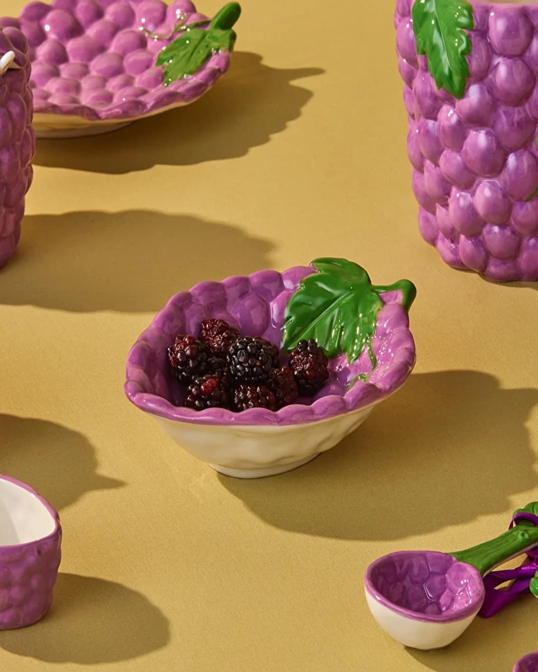 Karaca Grape Mor Kase 17 Cm - 1. görsel
