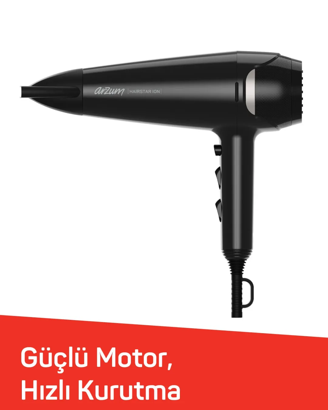 Arzum Saç Kurutma Makinesi Hairstar Ion Gri Ar 5138 17