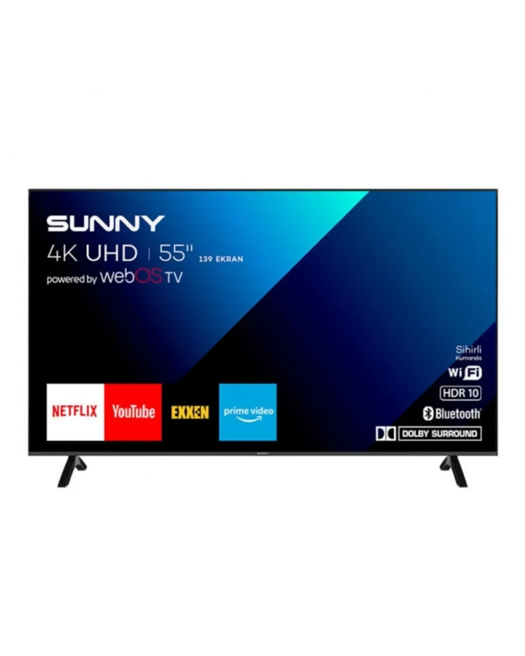 Sunny 55 İnç 140 Ekran webOS Smart QLED LED TV SN55QMN252-0276 Televizyon
