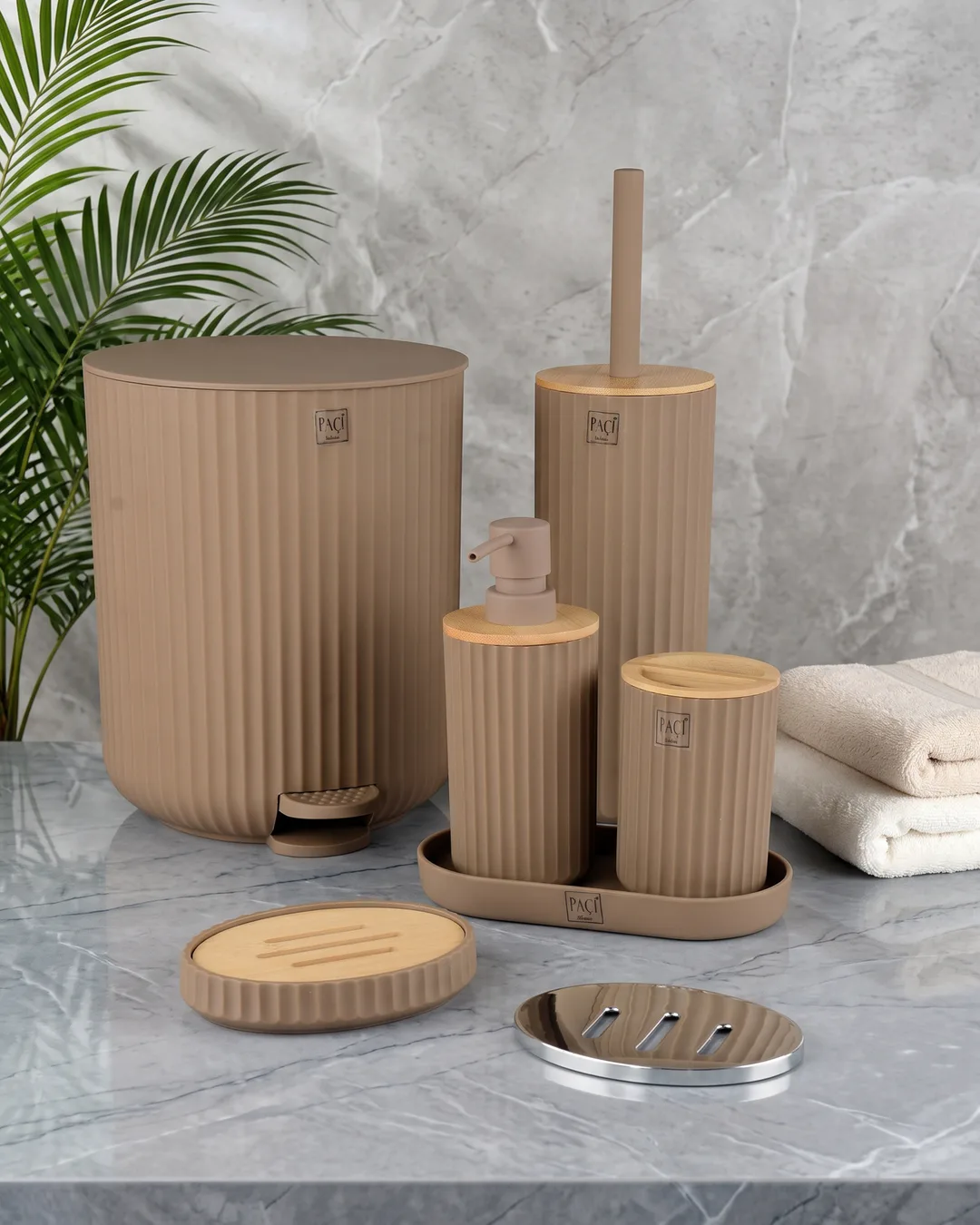 Sener Banyo Seti 5 Li Estelle Kahverengi Mtf 900535