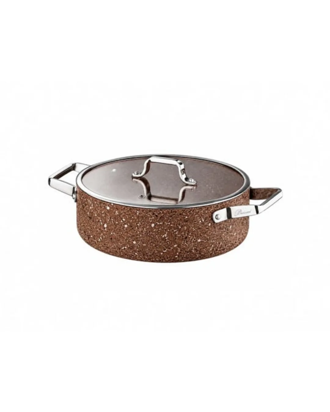 Brioni Tencere 24 cm Basık Stone AGE Terra SHT 123