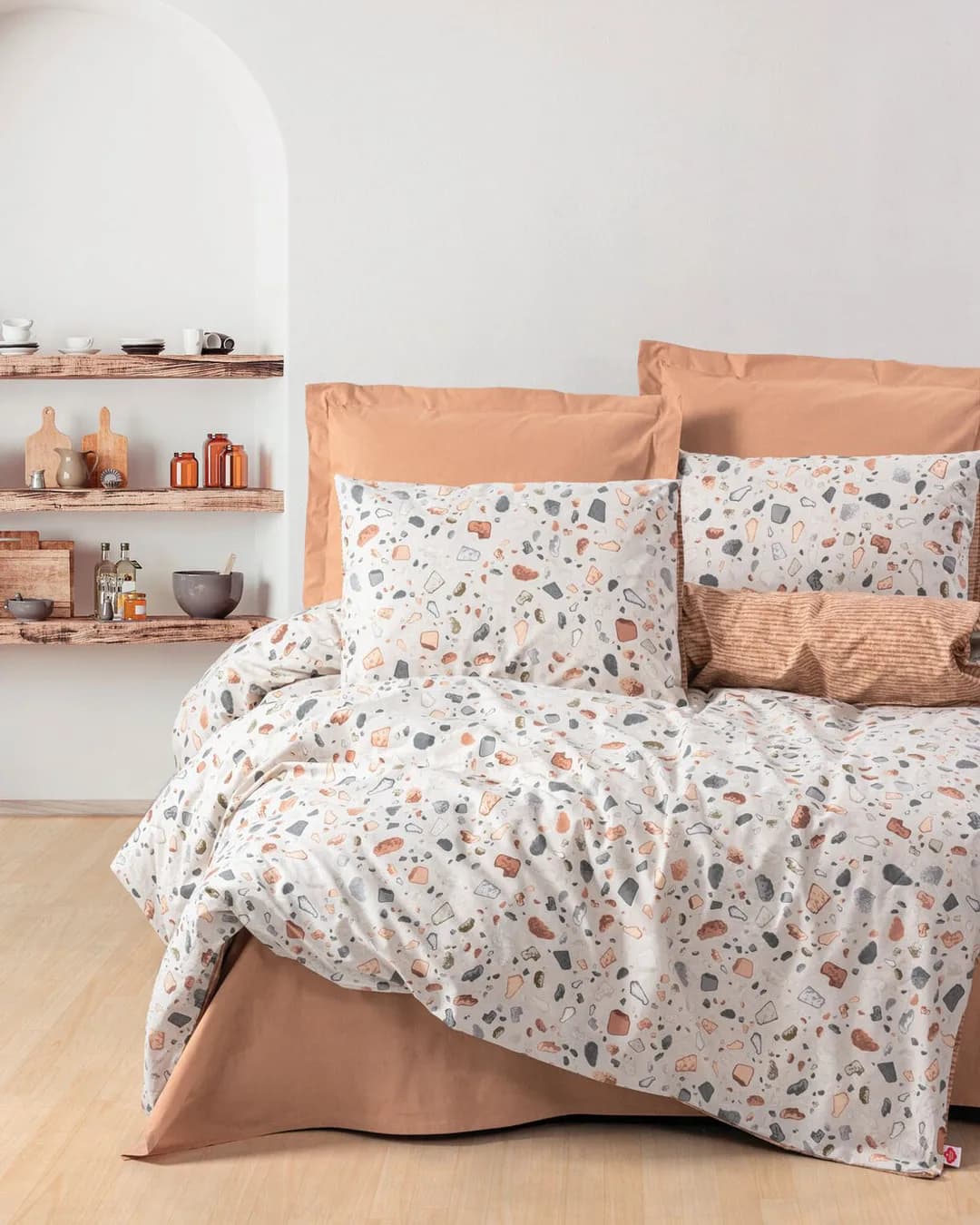 Cotton Box Complete Set Tek Kişilik Rnf Minimal Oniks Karamel
