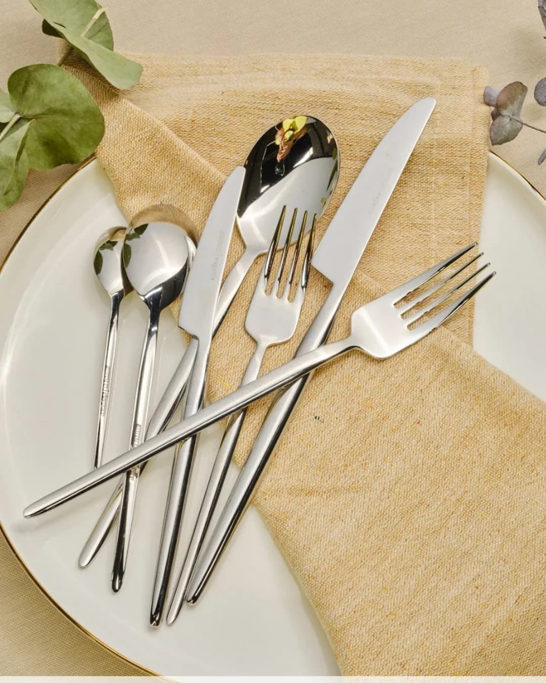Karaca Kaşık Takımı 84 Parça Elegance Whisper Platin